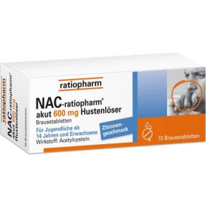 NAC-ratiopharm akut 600 mg Hustenlöser Brausetabl.